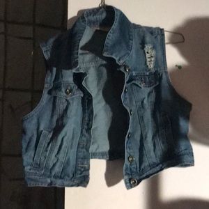 Denim Vest.